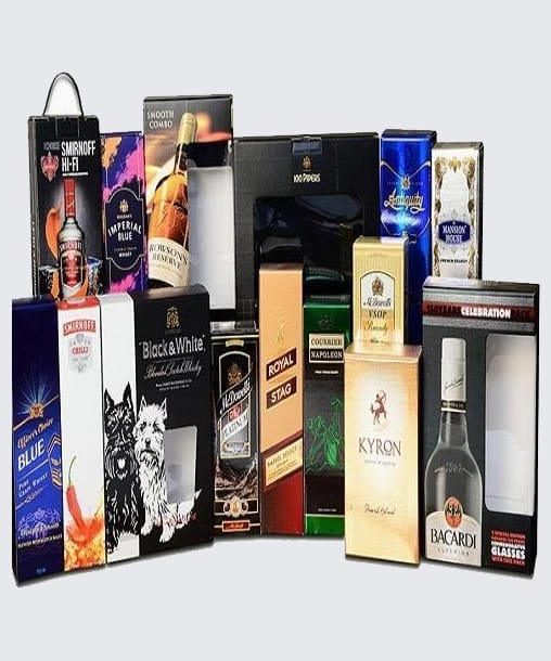 Liquor Packaging Boxes - Liquor Folding Carton